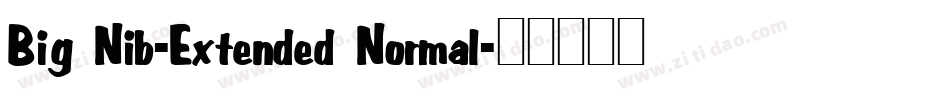 Big Nib-Extended Normal字体转换